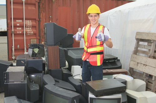 Professional waste management team in Lee